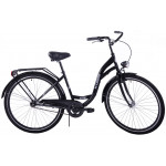Mestský bicykel 28" Kozbike K14 1 prevodový Čierny